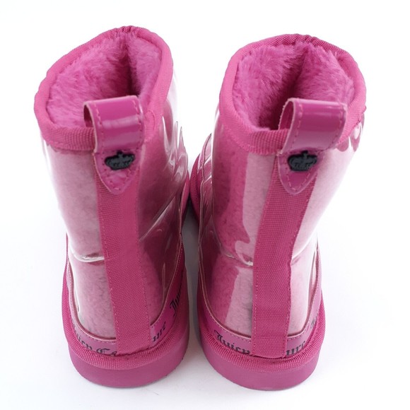 Juicy Couture Klash Pink Shearling Bootie Boots Womens 11 Mens 9.5 Fashion Shoes - Picture 7 of 11